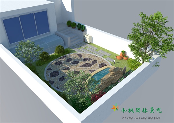 后院作為無錫別墅庭院設計規(guī)劃里的首要區(qū)域可栽培一些觀葉植物